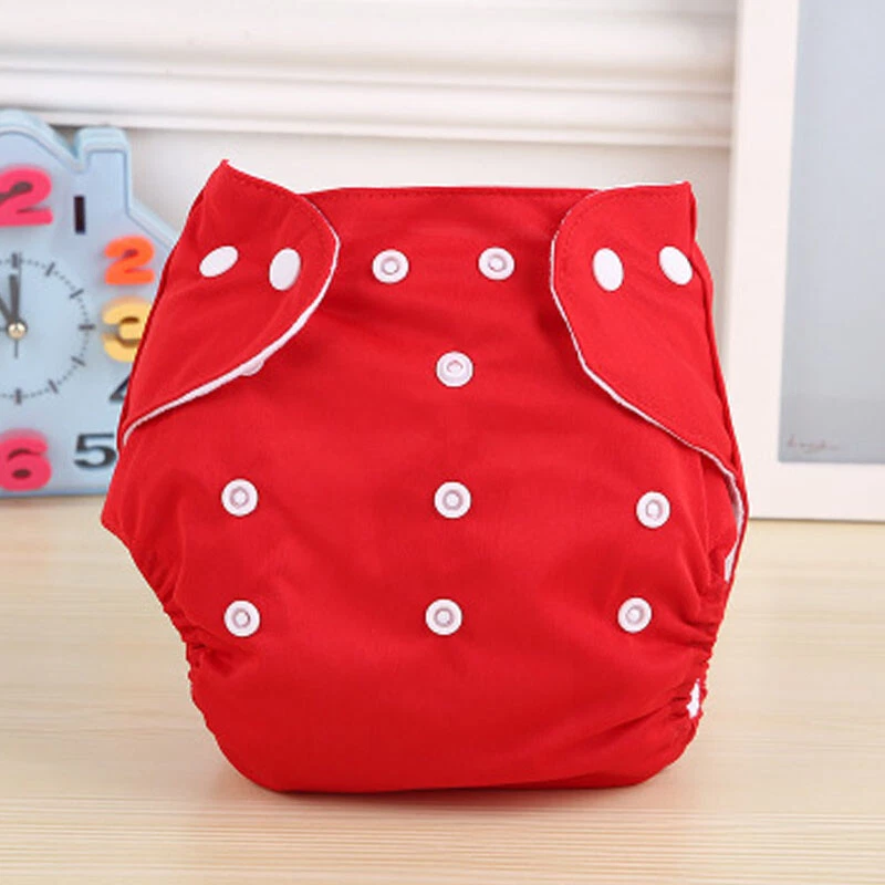 Pañales de tela lavables para bebé ajustables reutilizables 10 piezas/5 pañales + 5 INSERTOS Foto 4 de 4