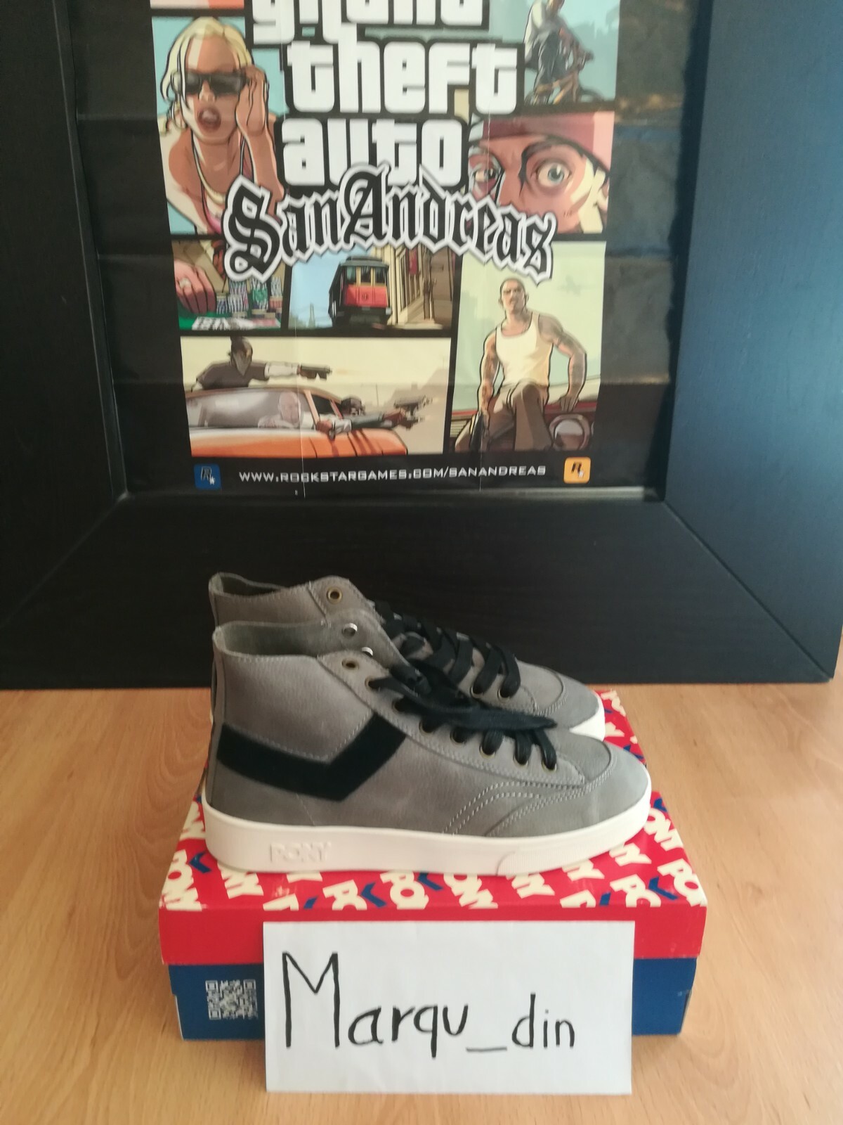 Pony vintage slam dunk hi UK 7 5 US 8 5