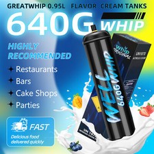 Whipped Cream Charger 640g Tank Aluminum Cann...