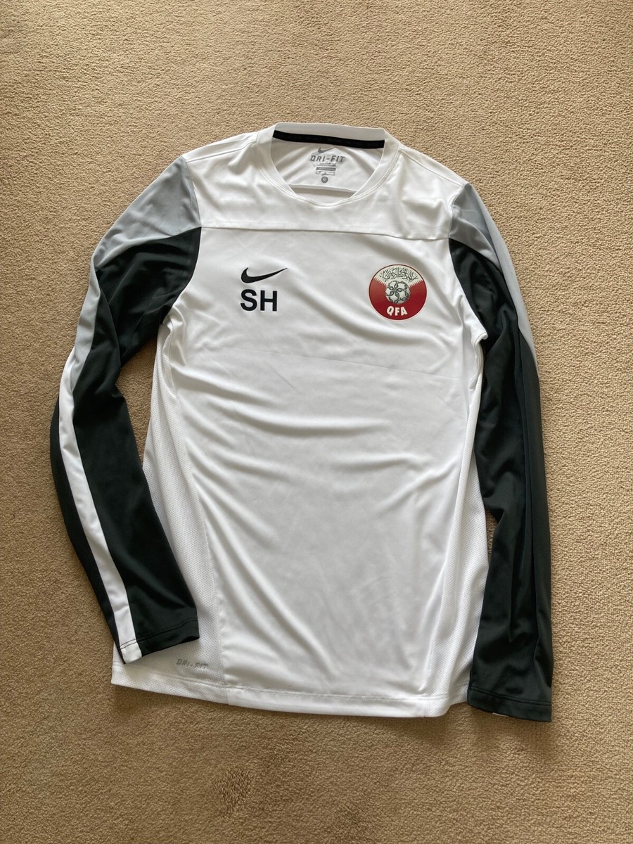 Nike Qatar Football Player Issue Training Shirt/Jersey-Initials SH  