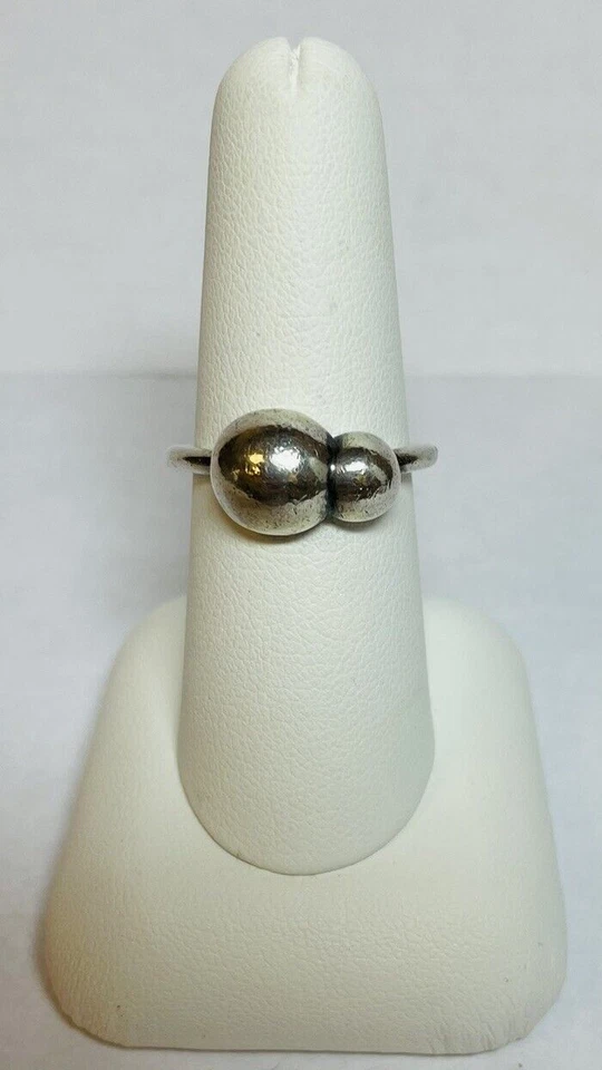 Pandora Sterling 925 Silver Double Bubble Ring 190701 Sz 7.5 - Image 3 of 4