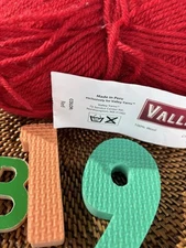 Valley Yarns Northampton 100% wool in Red - 1 1/2 skeins