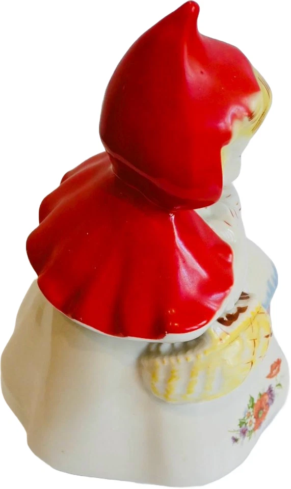 Tarro de galletas Hull años 40 cerámica vintage EE. UU. Caperucita Roja Foto 2 de 4