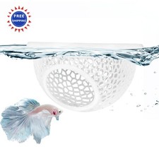 Aquarium Hammock Floating Betta Hide Shrimp Cave All-in One Feeder