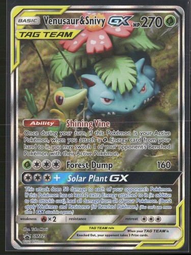 Venusaur & Snivy GX Holo Promo SM Promos SM229 MP