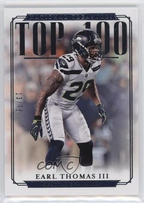 2018 Panini National Treasures Top 100 Collection 13/75 Earl Thomas III 03t0