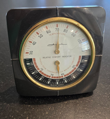 Vintage Desk Top Airguide ''Relative Comfort Indicator'', Temperature/Humidity