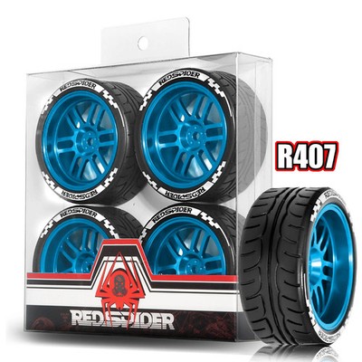 1/10 RC Racing Wheels Tires Metal Wheel Rims Hub12mm Hex for RC Car Tamiya MST