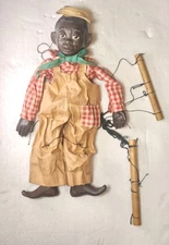 Rare Vtg Effanbee 14” Wood & Composition Marionette Puppet Named Lucifer Doll 