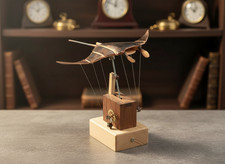 Flying Manta Ray Automatons / Kinetic Wooden Sculpture / Mechanical Manta Ray