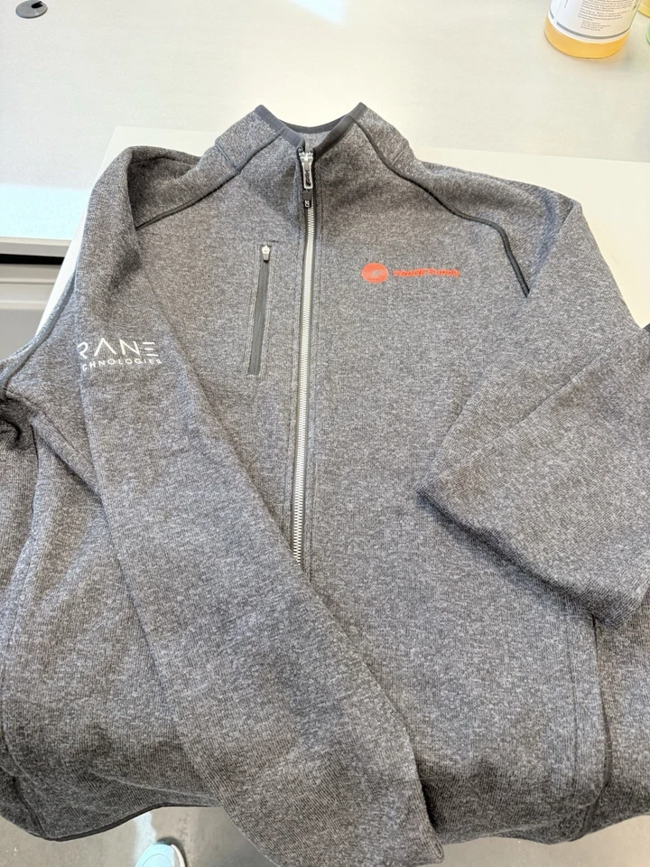 Cutter Buck Trane Supply Fleece Full Zip Jack Black Heather XL - Image 2 of 4