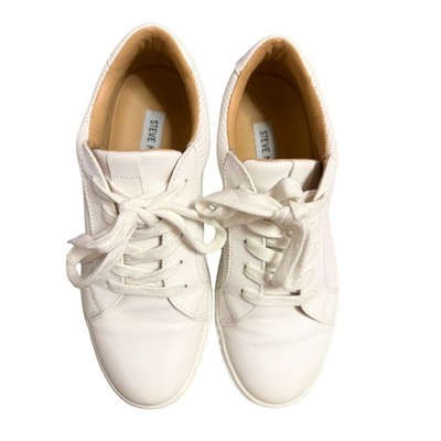 Steve Madden Toliver TLVR01S1 platform sneakers white Size 9 Women's