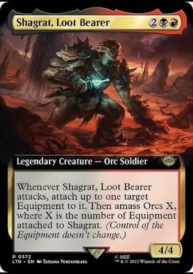 Shagrat, Loot Bearer 372: Rare Red Black Legendary Creature Lord of the Rings M 