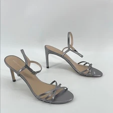 Stuart Weitzman Starla Heels in Silver 10 S10