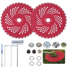 9"x 36 Teeth Carbide Tipped Blade kit for Brush Cutter Trimmer Weed Eater 2 Pack