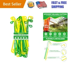 Replacement Flexible Weed Eater Blades Set - 32 Pack for Efficient Cutting