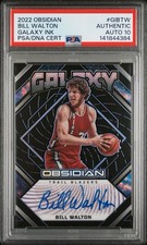2022 BILL WALTON GALAXY INK /75 #GIBTW PSA GEM MT 10 AUTO PSA CERT# 141844384