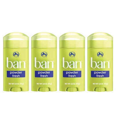 Ban Invisible Solid Antiperspirant Deodorant For Women And Men, 24-Hou
