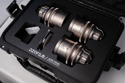 DZOFilm Arcana Anamorphic Prime 3-Lens Kit (ARRI PL, Titanium)