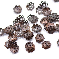 50pcs 8mm Flower Spacer Bead Caps Bracelet