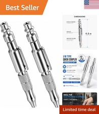 All-Metal 2 Pack Air Blow Gun with Quick Coupler - Perfect for Maintenance Tasks