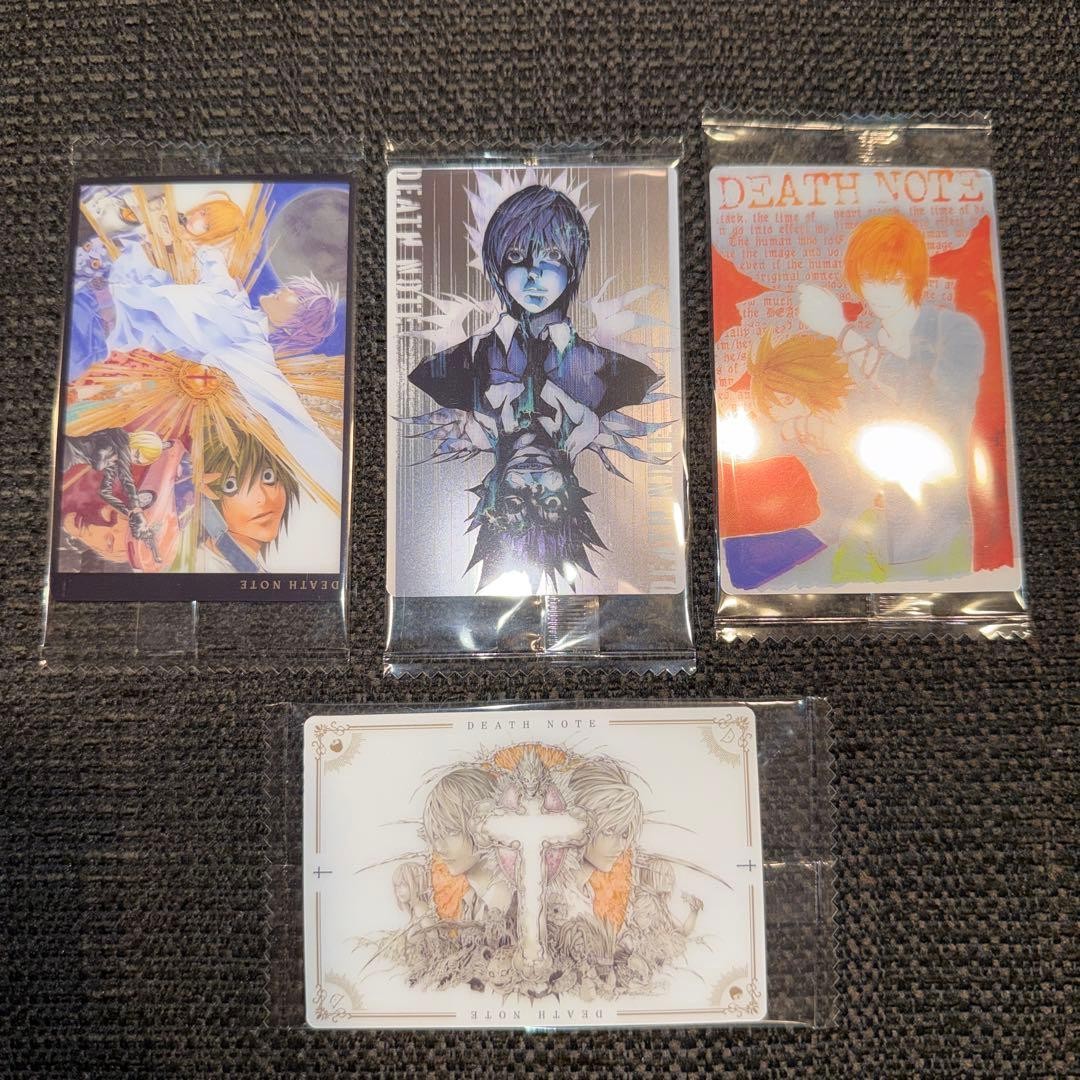 Juego de 4 cartas Death Note Wafer