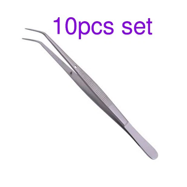 Pinzas quirúrgicas dentales de merium 10 piezas acero J2 calidad premium.6" Foto 4 de 4