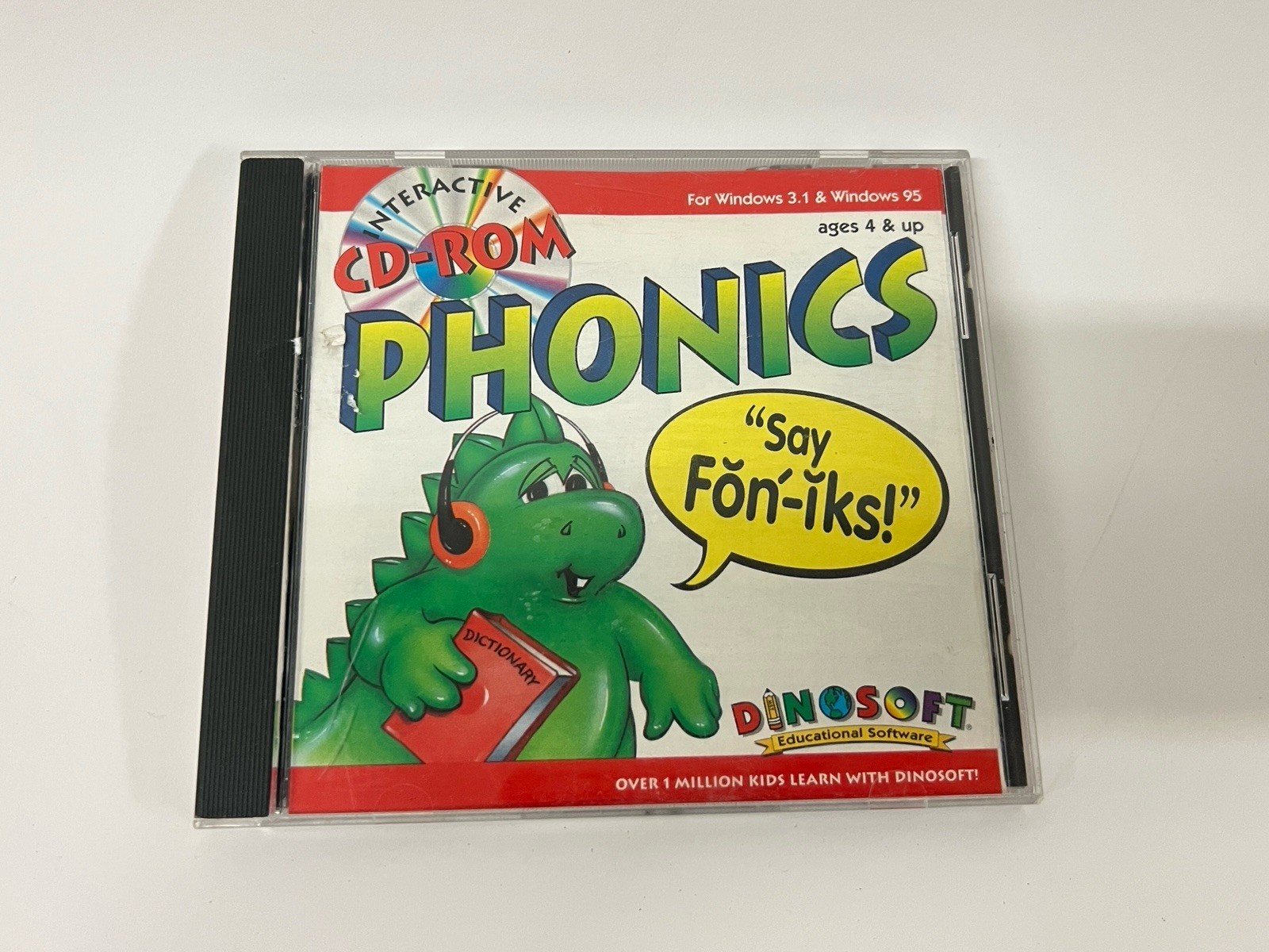 Interactive Cd-Rom Phonics “Say Fon-Iks!” Dinsoft Educational Software Rare