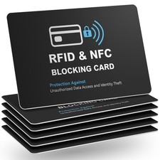 6 Pack RFID Blocking Cards, Safe Guard Card Protector for Debit Credit Card, ...