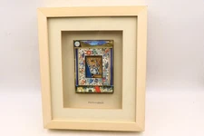 Raphael Abecassis Original Signed Decoupage Layered Papercut 11.25x13.25"