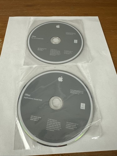 Apple MacBook Pro Mac OS X 10.6 Install DVD & Applications Install DVD