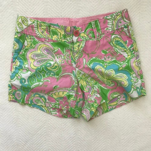 Lilly Pulitzer Chin Chin Callahan Shorts sz 0 EUC