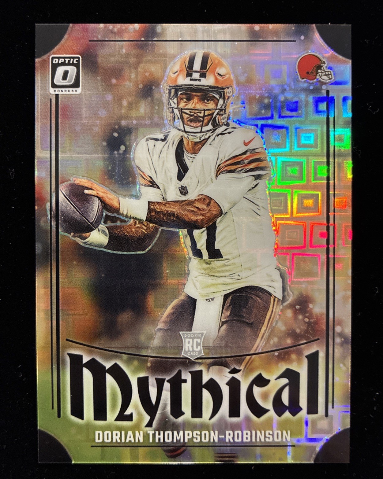 2023 NFL Optic Dorian Thompson Robinson Mythical BLACK PANDORA /25 Case Hit SP