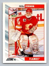 #60 1992-93 Score Mike Vernon Calgary Flames