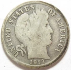 1913 Barber Dime - #11450-8