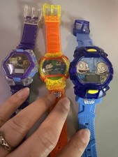 Three Rugrats in Paris Talking Watches Burger King 2000 Tommy Chuckie Angelica