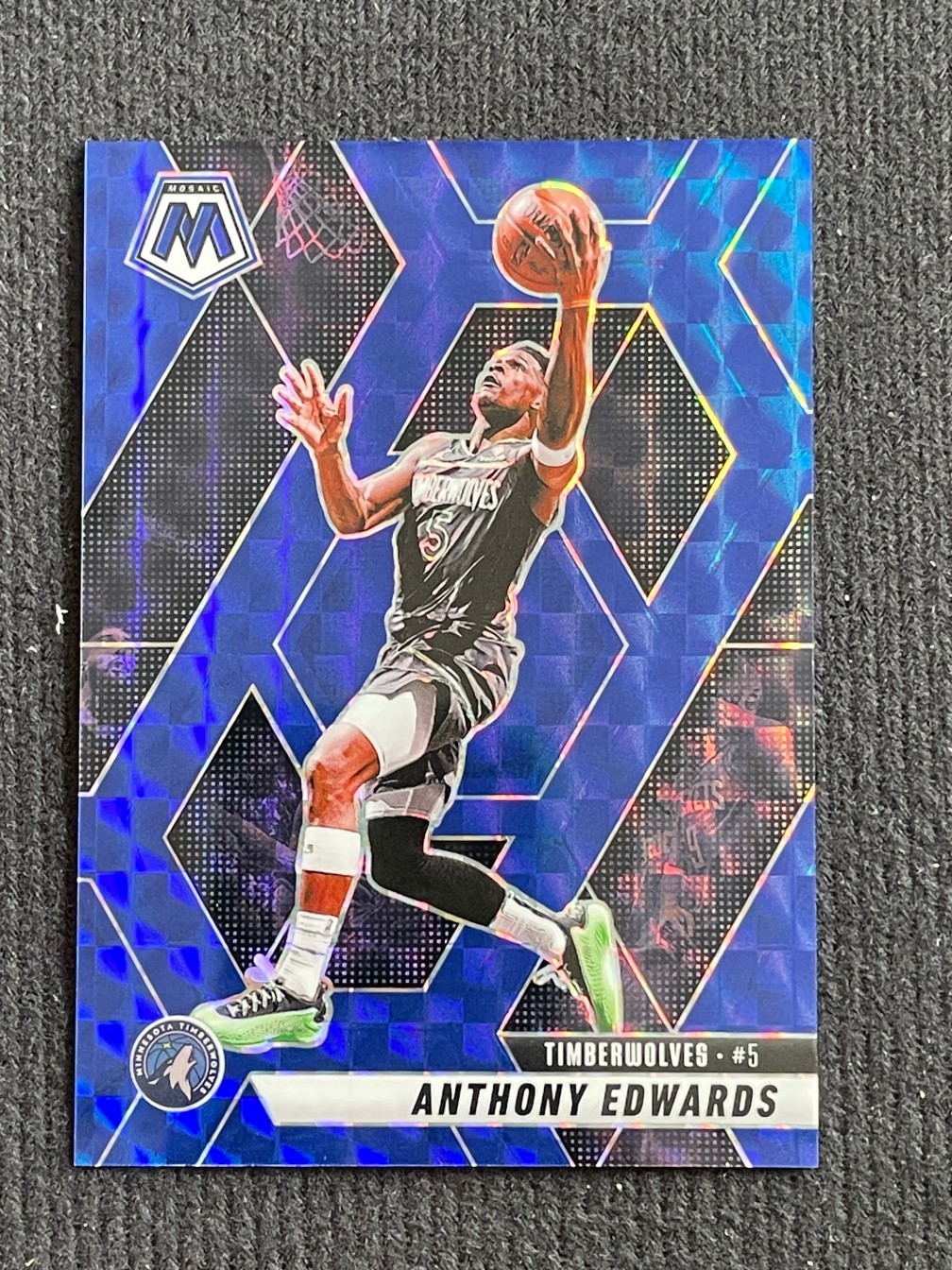 Anthony Edwards 2024-25 Panini Mosaic Blue /199 #36