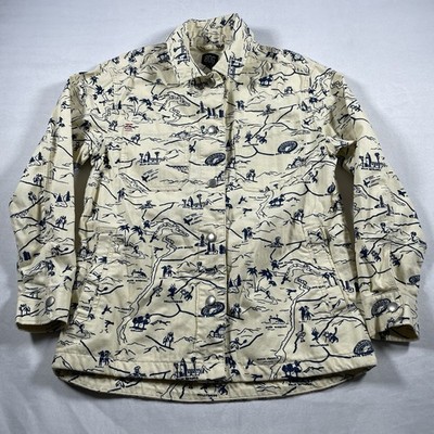Urban Outfitters BDG Chore jacket with pockets LA landmarks 100% cotton *NEW* S