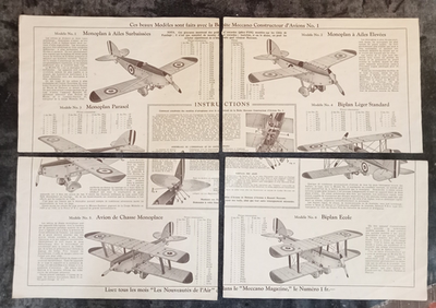 Meccano: Plans de la boite n. 9 (special) / Set #9 (special