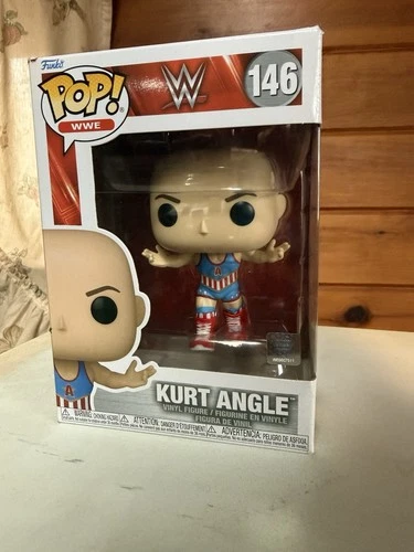 Funko Pop! Vinyl WWE Kurt Angle Figure 146 Wrestling Original Box Standard Size