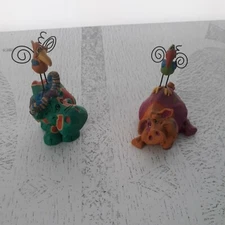 The Encore Group KK Party Pig and Cow Figurine 2003 Made in China