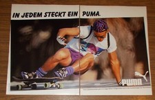 Seltene Werbung PUMA Schuhe & Sportbekleidung - In jedem steckt ein Puma #2 1989