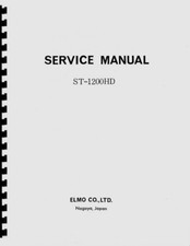 Elmo ST-1200HD Super 8mm Sound Movie Projector Service & Repair Manual Reprint