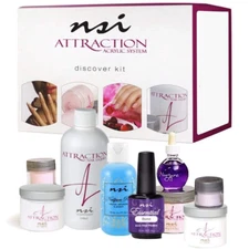 Discover Kit By NSI Attraction Nail Acrylic System  - Made in USA