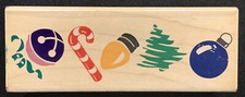 Rubber Stampede Posh Impressions Christmas Border Rubber Stamp
