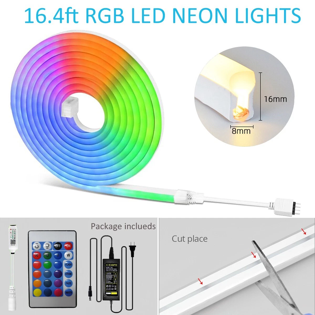 18 foot led light strip outlet