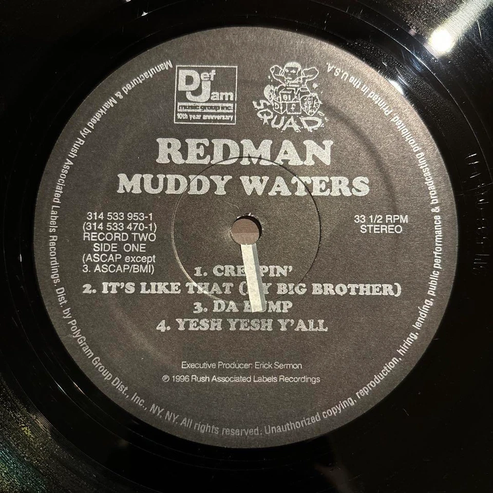 Redman Muddy Waters 2LP Vinyl 1996 Def Jam Original Pressing US Hip Hop Classic - Image 3 of 4