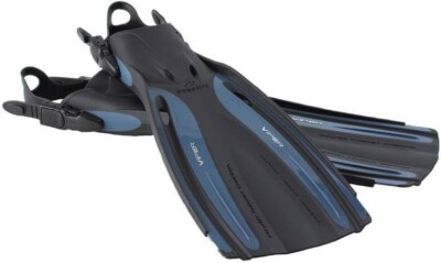 OCEANIC viper open heel, Flosse Geräteflosse, Größe M-L, silberblau