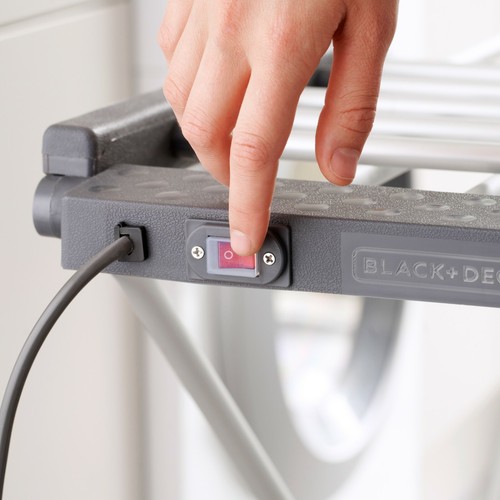 BLACK+DECKER Deluxe Electric Laundry Airer / 18 Bars and 2 Heated Wings