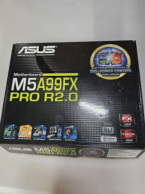 Asus M5A99FX PRO R2.0 Mainboard AM3+ ATX, AMD 990FX, 4x DDR3-Speicherplätze